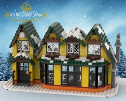 Winter village school