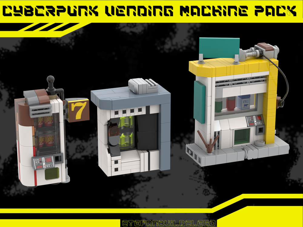 Lego Cyberpunk Vending Machine Pack