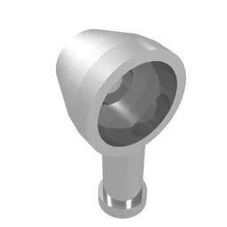 Light Holder 1 x 1 x 2/3 with Bar 1L / Chrome Silver