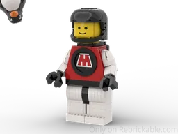 up scaled m-tron minifigure