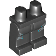 Lego Hips and Black Legs with Silver Trim on Sides Print (Caila Phoenix) / Black