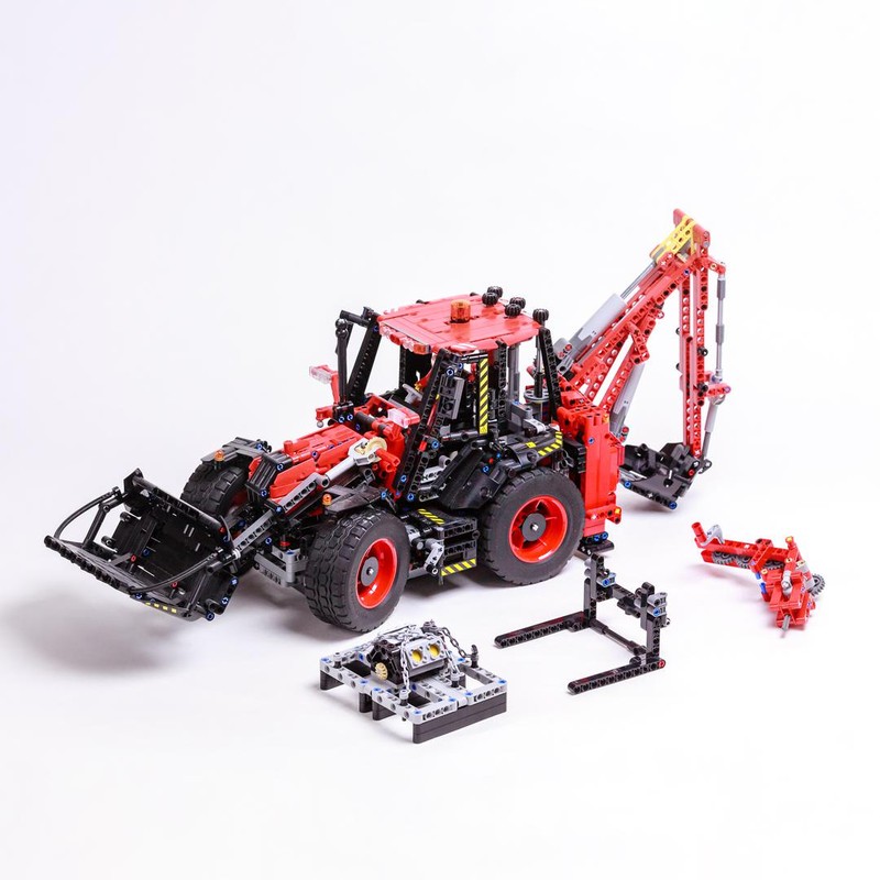 Lego Backhoe Loader (42082 Rough Terrain Crane c-model)