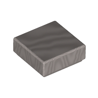 Lego Tile 1 x 1 with Groove / Metallic Silver