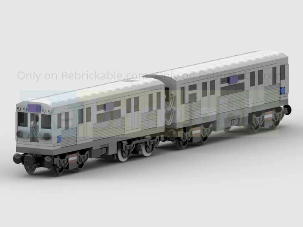 Lego CTA 5000 Series 2-Carriage Chicago L Train - Motorised Version