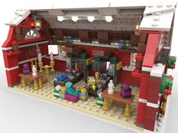 Santa's Workshop Barn - Complete