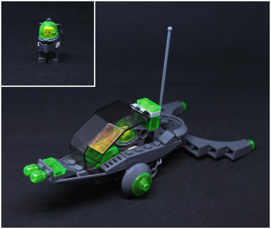Lego Tiny Astronaut with Spaceship