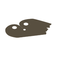 Lego Neckwear Cape, Pauldron, Tattered / Dark Tan