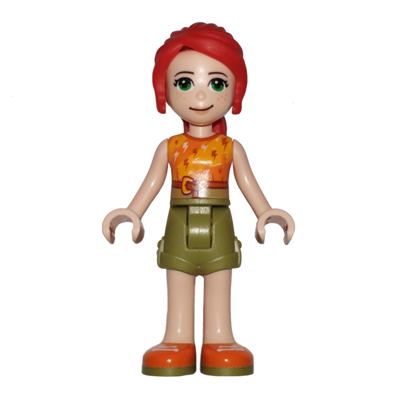 Lego Mia - Orange Top, Olive Green Skirt