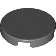 Tile Round 2 x 2 with Bottom Stud Holder / Dark Bluish Gray