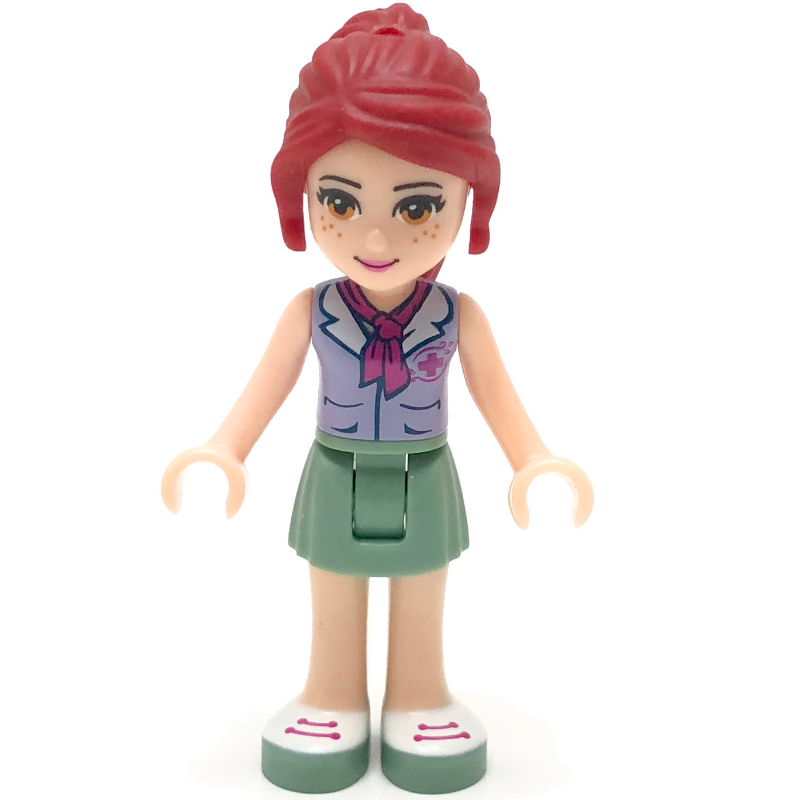 Lego Mia - Lavender Blouse, Sand Green Skirt