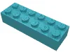 Brick 2 x 6 / Medium Azure