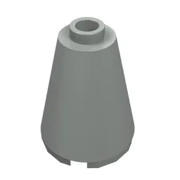 Cone 2 x 2 x 2, Open Stud / Light Gray