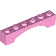 Brick Arch 1 x 6 Raised Arch / Bright Pink