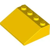 Brick Sloped 33° 3 x 4 / Yellow