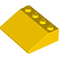 Lego Brick Sloped 33° 3 x 4 / Yellow