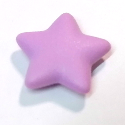 Lego Clikits Icon, Star 2 x 2 Small with Pin [Frosted] / Reddish Lilac