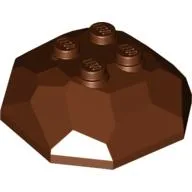 Rock Boulder 4 x 4, Top / Reddish Brown