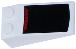 Slope 18 4 x 2 with Ford Mustang Rear Window and 6 Red Dots Third Taillight Pattern (Sticker) - Set 75871