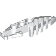 Lego Large Figure Foot, with 3 Holes, Visorak / White