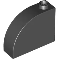 Brick Curved 1 x 3 x 2 / Black