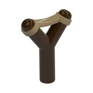 Weapon Slingshot with Dark Tan Band Print / Dark Brown