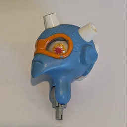 Large Figure Head, with Pin, Nepol / Medium Blue