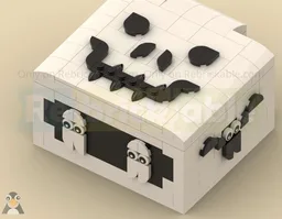 Halloween skeleton box