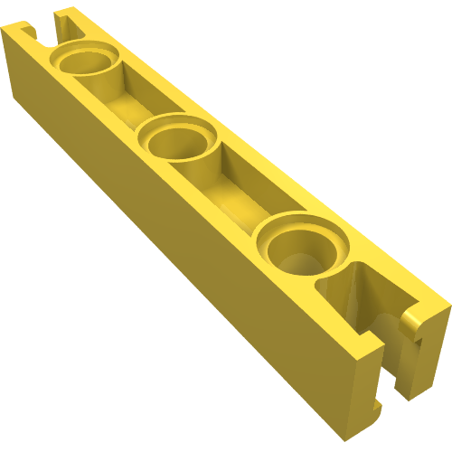 Lego Znap Beam 7, 3 Holes / Yellow