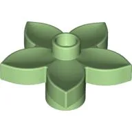 Duplo Plant, Flower with 1 Top Stud / Medium Green