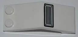 Windscreen 5 x 2 x 1 2/3 with Grille Pattern (Sticker) - Set 7726