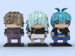 Gauche, Henry, & Grey - Black Clover BrickHeadz