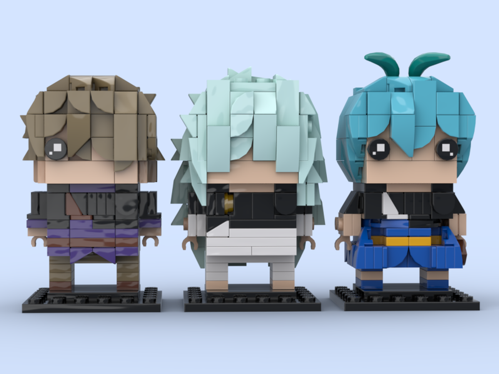 Lego Gauche, Henry, & Grey - Black Clover BrickHeadz