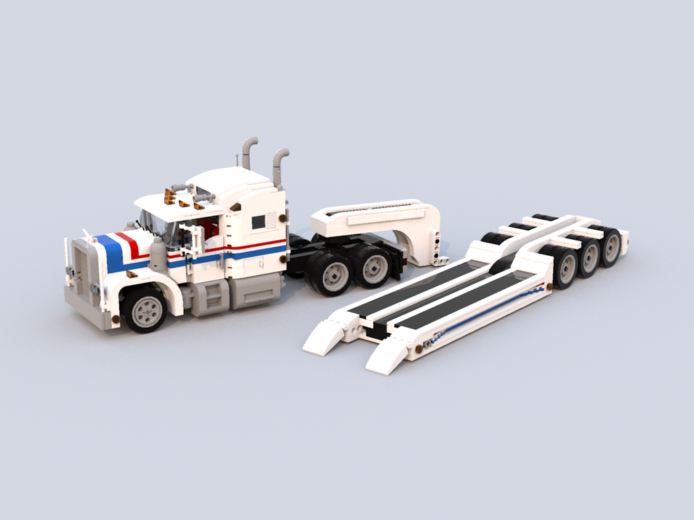 Lego Gooseneck Trailer for Modern 5580