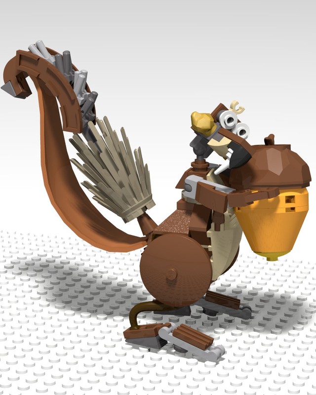 Lego Scrat, the Ice Age Lego squirrel