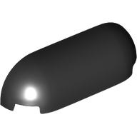 Lego Brick Round, Curved Triple 1 x 4 x 1 / Black