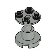 Support Round 2 x 2 x 2 Stand with Reach-Through Center Hole / Light Gray