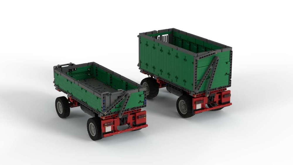 Lego Pneumatic Tractor Trailer 17 Stud Wide