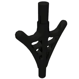 Web Effect Two Branches Bars on Each End / Black