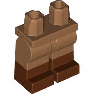 Lego Hips with Medium Nougat Legs and Reddish Brown Boots Pattern / Medium Nougat