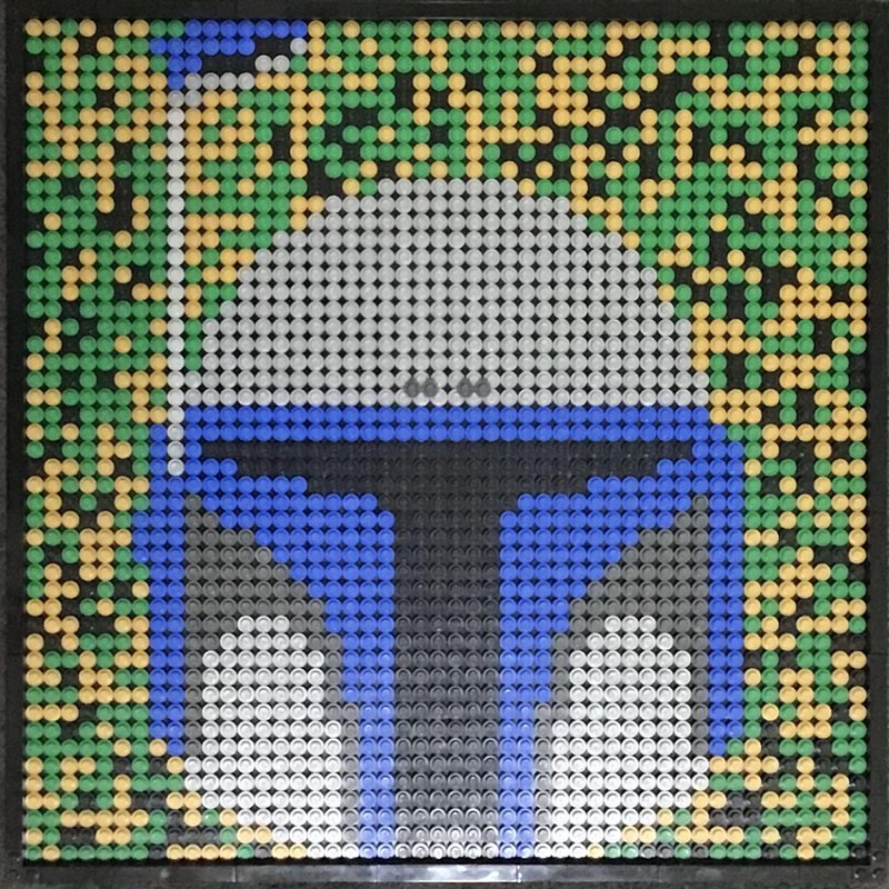 Lego Bounty Hunter Jango Fett Mosaic