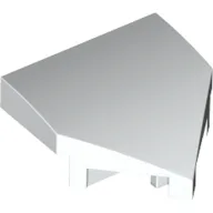 Brick Wedged, Curved 2 x 2 with Stud Notches / White