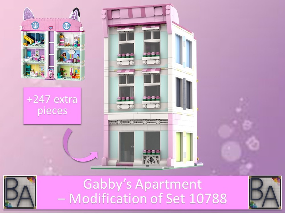 Lego Gabby's Apartment - Modification of Set 10788