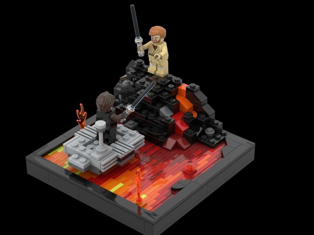 Lego Mustafar MOC High Ground Diorama INSTRUCTIONS