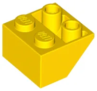 Brick Sloped Inverted 45° 2 x 2 [Ovoid Bottom Pin, Bar-sized Stud Holes]