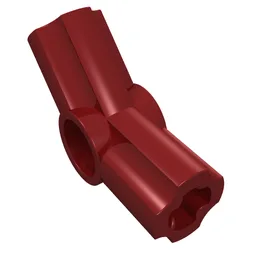 Technic Axle and Pin Connector Angled #4 - 135° / Dark Red