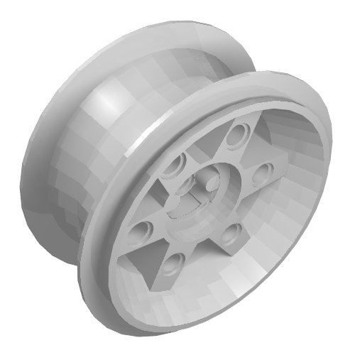 Lego Wheel 81.6 x 34 Six Spoke / White