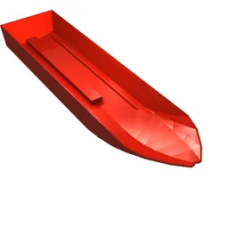 Boat Hull 51 x 12 x 6 / Red