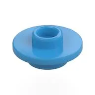 Equipment Cup / Teacup Saucer with Recessed Stud on Top [Plain] / Dark Azure