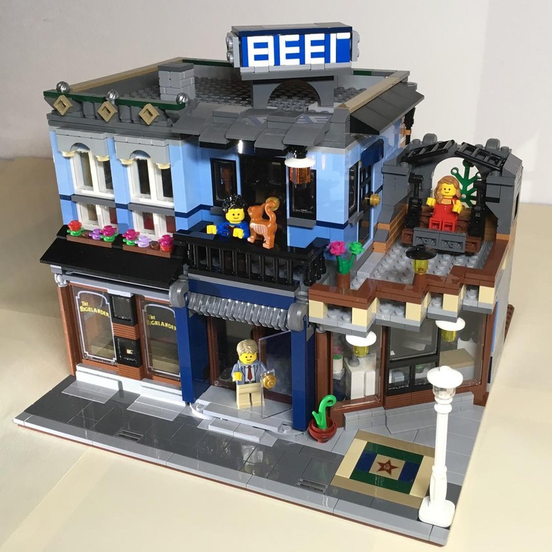 Lego 10246 - The Highlander Bar - alternat Building for Detective’s Office