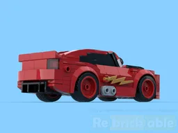 Red race car